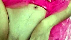 sexy petite fairy strips teases shakes ass with natural tits in homemade solo play