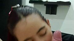 hot guy welcomes stepsis and eats her pussy till he explodes!