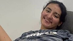 curvy latina hermanastra masturbates wildly before ass creampie pounding