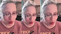 chewing asmr bubble gum makes my huge tits bounce teasingly