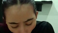 hot guy welcomes stepsis and eats her pussy till he explodes!