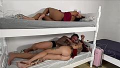 I Cum on Girlfriend's Ass While She Sucks Friend Hidden