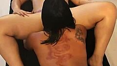 stepmom's risky massage ends with hot stepson cum explosion