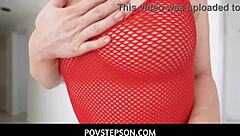 busty milf christie stevens teases with family fun traditions