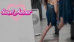 pretty latina lingerie dance turns homemade steamy