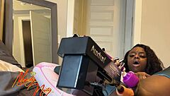 Amateur Black Babe Needs Solo Masturbation Assistance Now