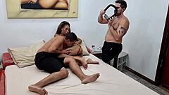 backstage skinny latina screams rough dp anal cum with loirinha