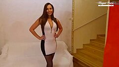 carla crouz takes long hard cock sucking fucking in her tight pretty asshole