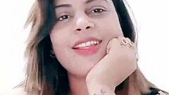 Indian babe shakes big ass and tits in naughty sexy sucking dance