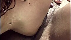 black lesbians dive deep in jacuzzi muff-munching frenzy