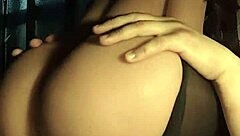 short stack girlfriend bounces big ass cowgirl on homemade ride with toys