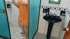 Spying Latina Strips to Accidental Doggystyle Fuck