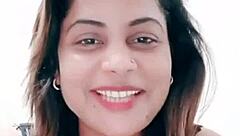 Indian babe shakes big ass and tits in naughty sexy sucking dance