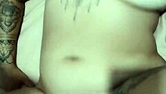 Husband Pounds Pussy Hard Before Cumming on Tits