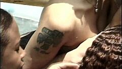 black lesbians dive deep in jacuzzi muff-munching frenzy