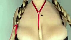 milf slut begs fuck between her huge natural saggy tits now!