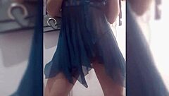 pretty latina lingerie dance turns homemade steamy