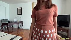 Curvy asian beauty rides interracial cock pov with creampie finish