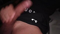 dude your big cock jerks loud moans bed workout