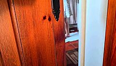 Best friend's house movie night turns into amateur doggystyle creampie