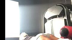 i work out my athletic big ass with massage today