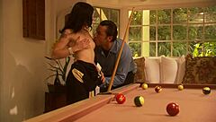 SEXY MILF LOSES POOL GAME AND GIVES UP SHAVED ASS