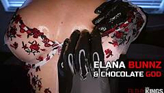 Elana Bunnz Oiled Massage Turns Into Bbc Cowgirl Ride