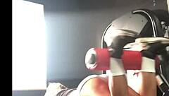 i work out my athletic big ass with massage today