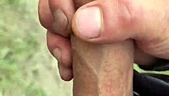 Public Dick Flash: Masturbating Outdoors as Ladies Watch from Afar