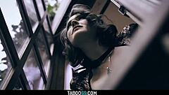 busty milf krissy lynn blows neighbor while husband waits