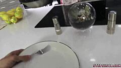 Hot 18+ Teen's Striptease Turns into Bound Hardcore Threesome Fuck