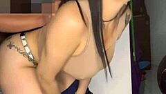 colombian milf home alone invites young friend's best buddy