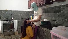 Latina removes stepbro penis bait kitchen luxurious homemade blowjob