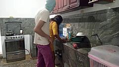 Latina removes stepbro penis bait kitchen luxurious homemade blowjob