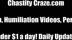 your cock fits perfectly in this tight little cage now obey