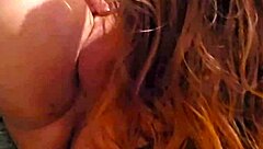 Sexy Redhead Teases Cock with Deepthroat Ball Licking