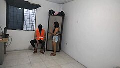 hot wife gropes her huge natural tits alone after husband leaves home