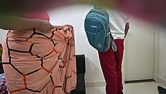 Student pounds milf bent over doggystyle blowjob session