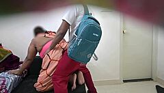 Student pounds milf bent over doggystyle blowjob session