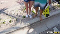 Big Bang Bus Fan Rides Cowgirl Takes Creampie Facial Load!