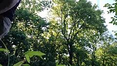 Public Park Jerkoff Cum Explodes Everywhere