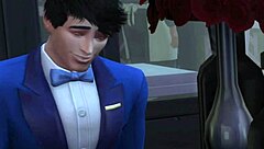 table for three cuckold asian wife girlfriend monster cock old friend desk