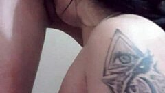 street blowjob ends in public pounding