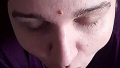 curvy bbw dick lover slurps cock and begs for facial cumshots