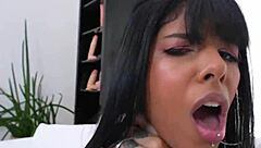 Slender latina juh jackson's tight ass gapes wide from monster cock blasting