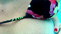 husband films wife's thrilling public pool threesome