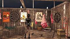 Teasing Brunette In Slutty Fallout Fashion