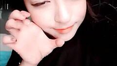 Watch hot Korean camgirl's wild amateur compilation antics