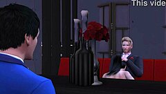 table for three cuckold asian wife girlfriend monster cock old friend desk