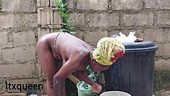 solo petite girl moans with big clit in homemade play